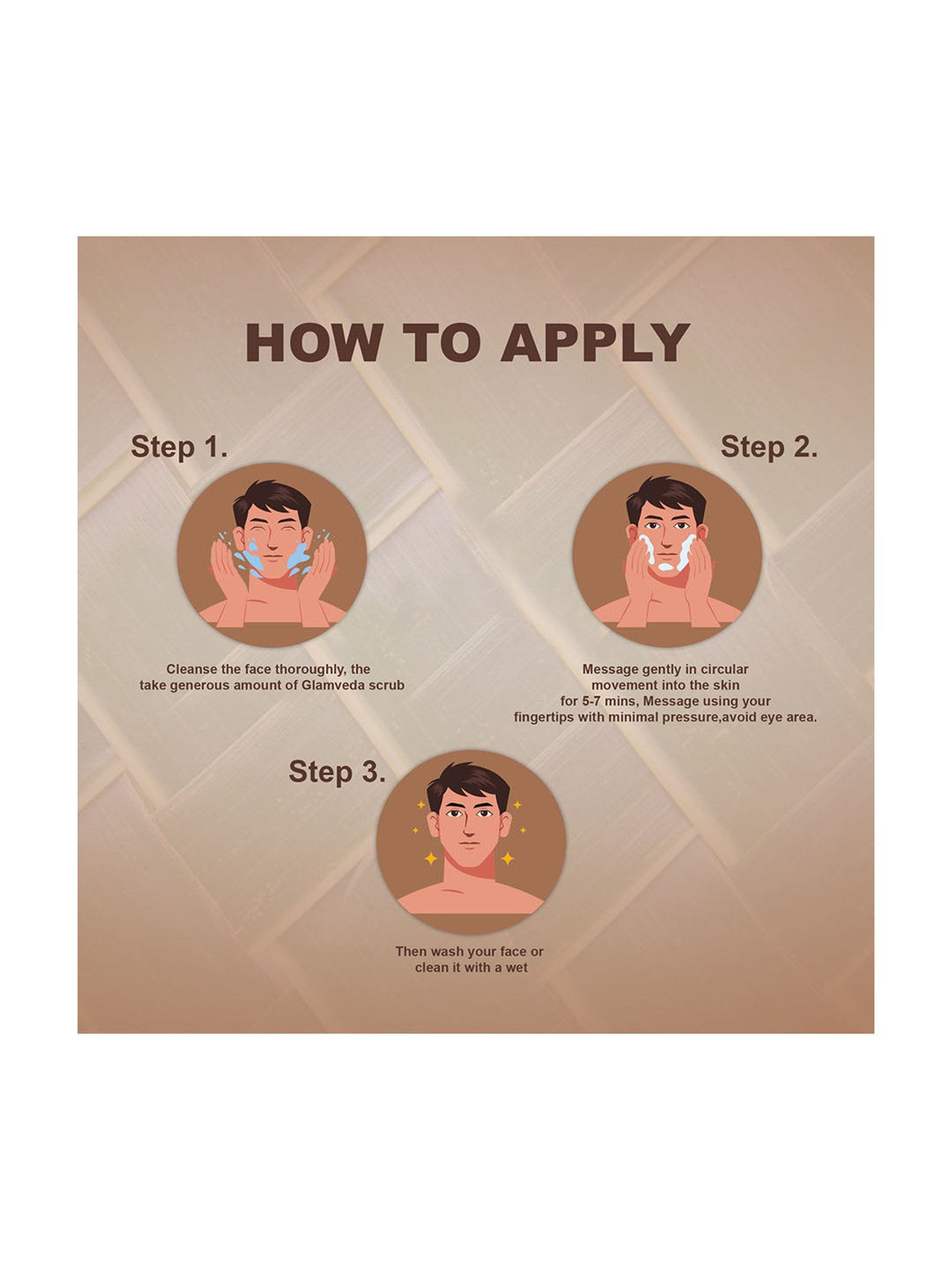 Glamveda Men De Tan Face Scrub - 100 gm