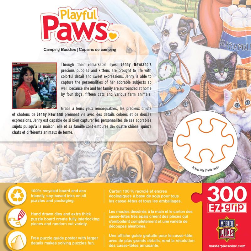 MasterPieces Inc Camping Buddies 300 Piece Large EZ Grip Jigsaw Puzzle