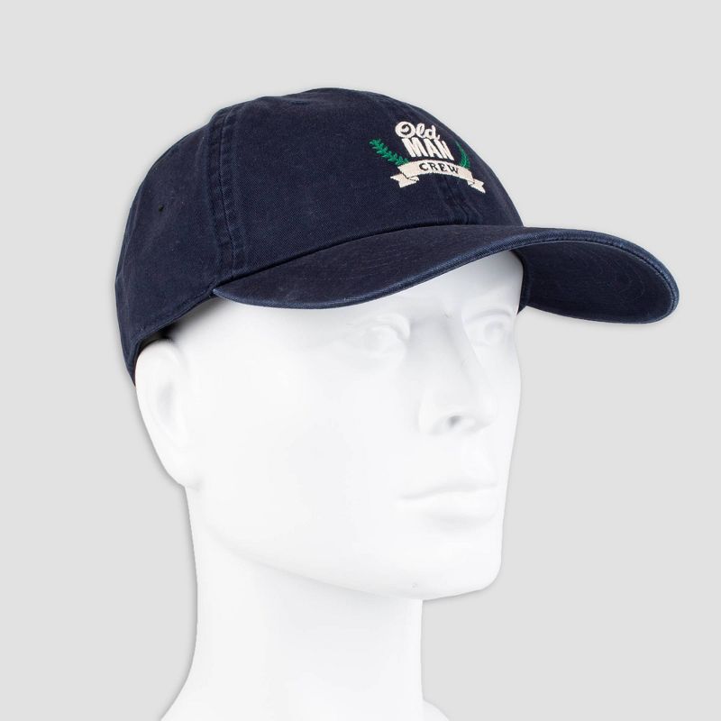 Wemco Men's Father's Day Old Man Crew Baseball Hat - Navy One Size