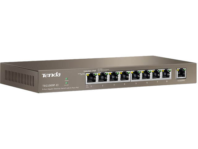 Tenda TEG1009P-EI 9Port Gigabit Desktop Switch With 8Port Poe
