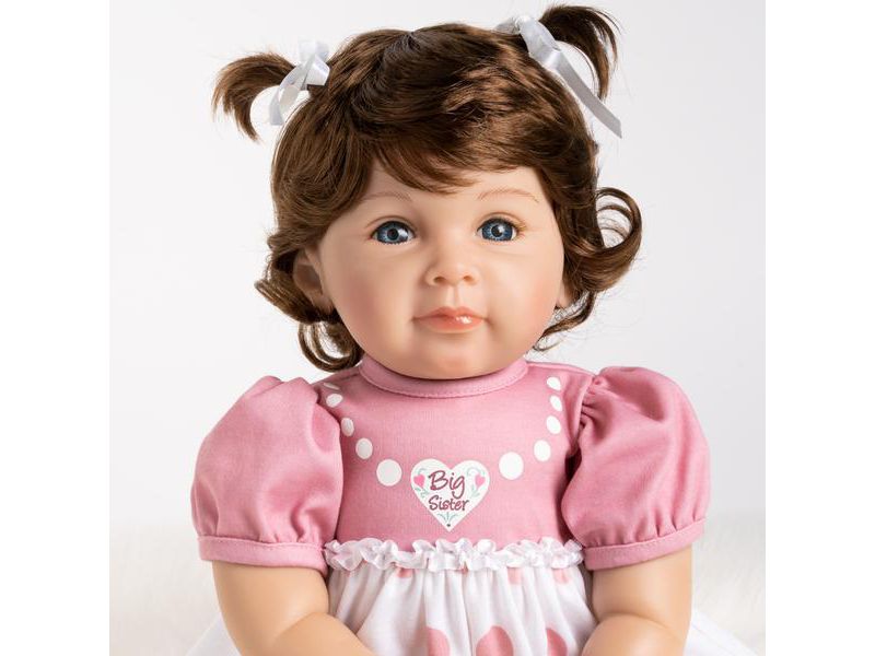Paradise Galleries Reborn Toddler Doll - Big Sister, 20 inch in SoftTouch Vinyl, 6-Piece Reborn Doll Gift Set