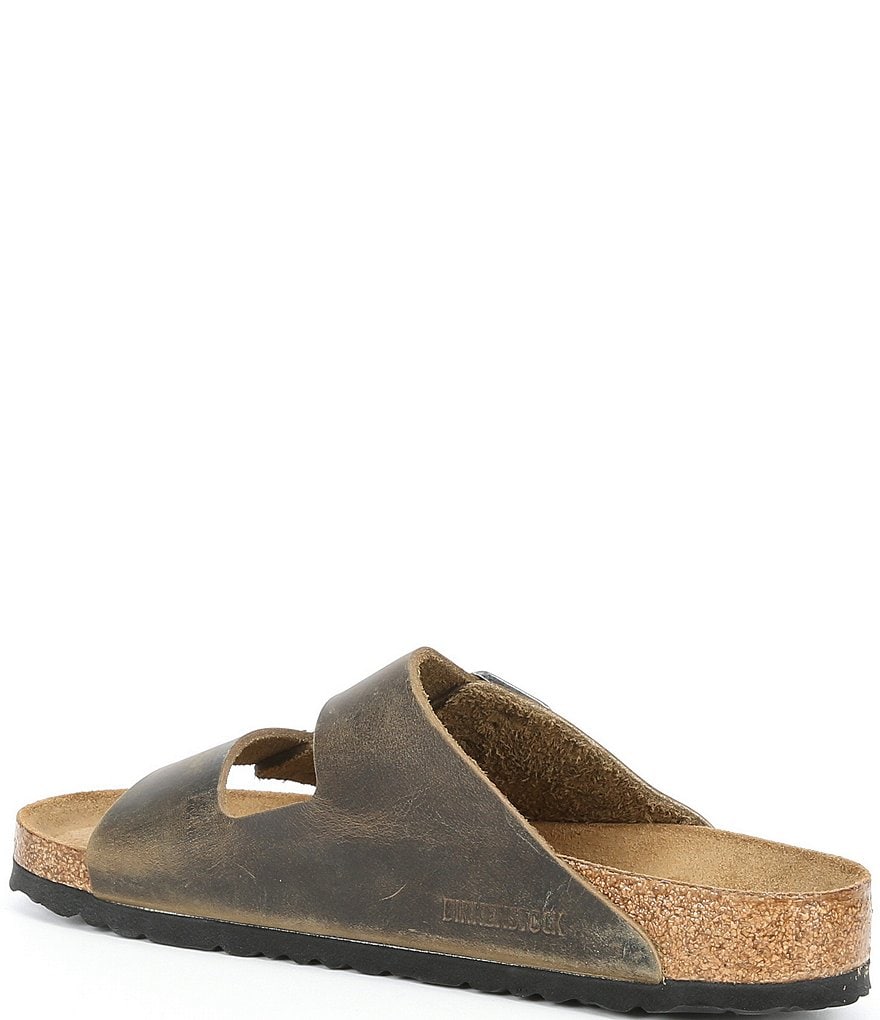 Birkenstock Men's Arizona Soft Footbed Leather Sandals