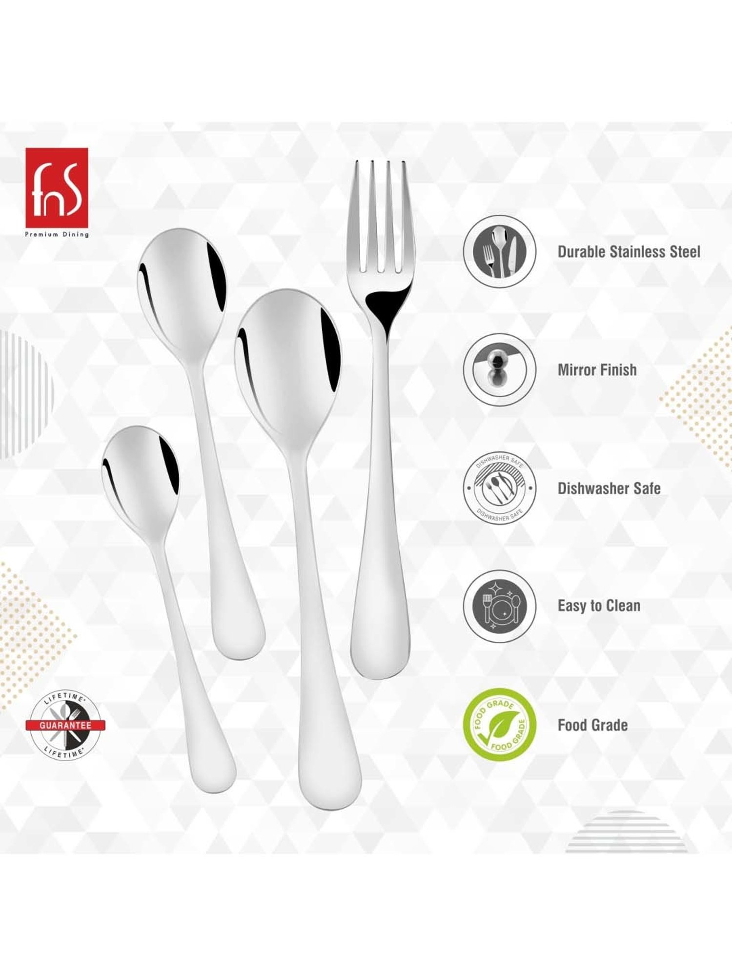 Home4U Iona Multi Wood Cutlery (2 Pcs)