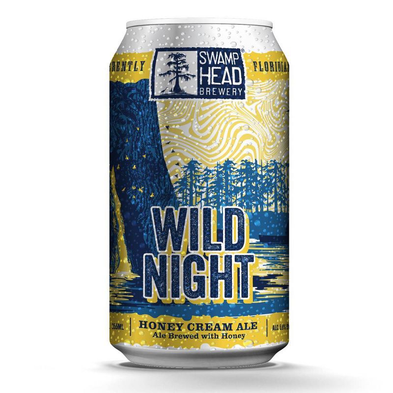 Swamp Head Wild Night Honey Cream Ale Beer - 6pk/12 fl oz Cans