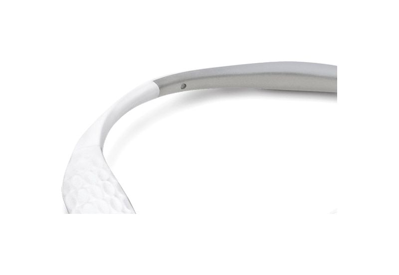 Lucid HearBand Earset - Stereo - Wireless - Bluetooth - Earbud, Behind-the-neck - Binaural - In-ear - White, Gray