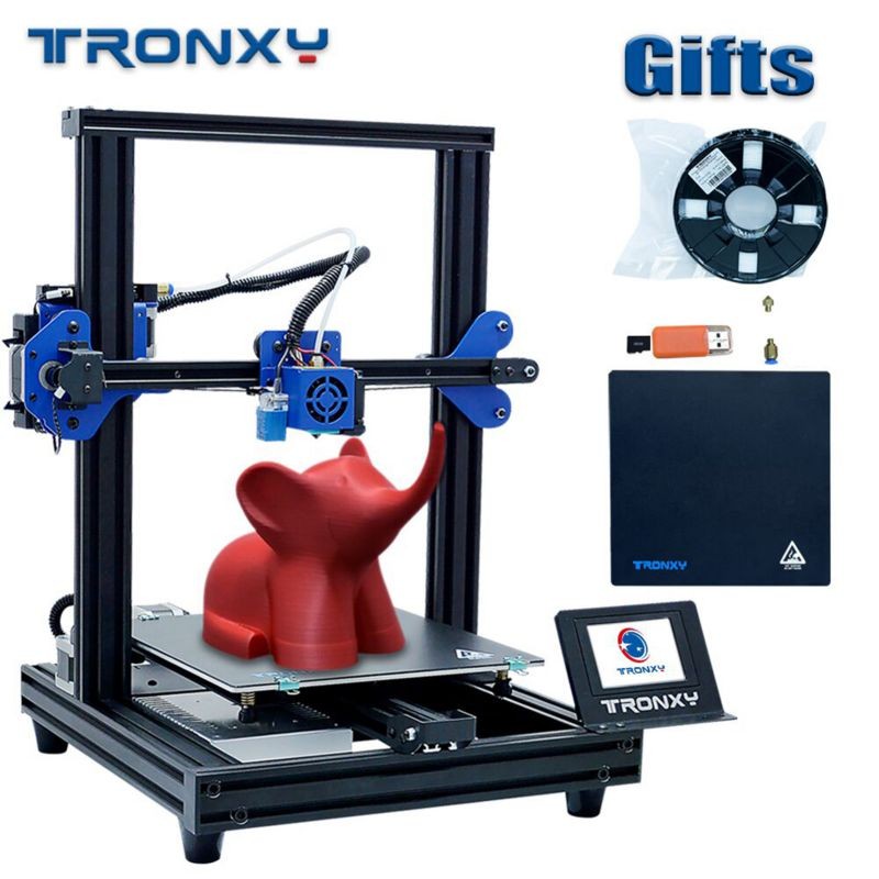 TRONXY XY-2 Pro 3D Printer Kit Fast Assembly 255*255*260mm Build Volume Silent Printing Support Auto Leveling Resume Print Filament Run Out Detection with 8G TF Card & PLA Sample Filament 250g
