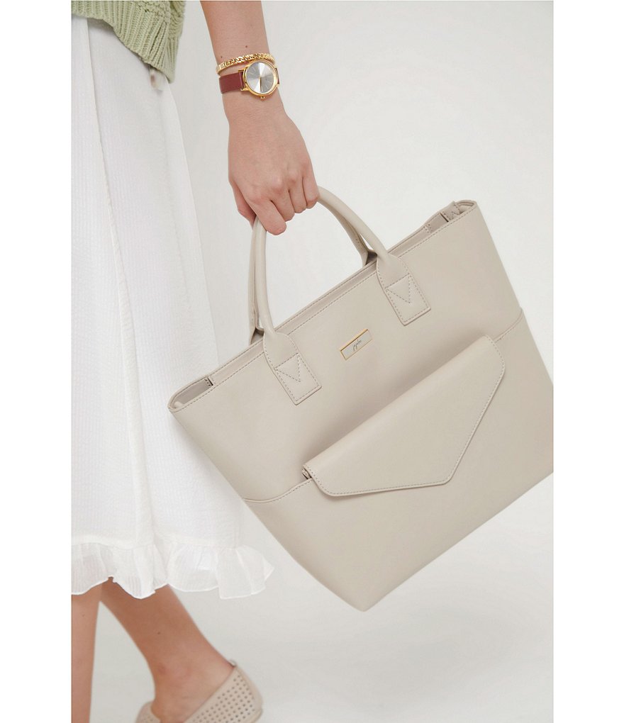 Ju-Ju-Be Eco Leather Zip Top Tote Bag