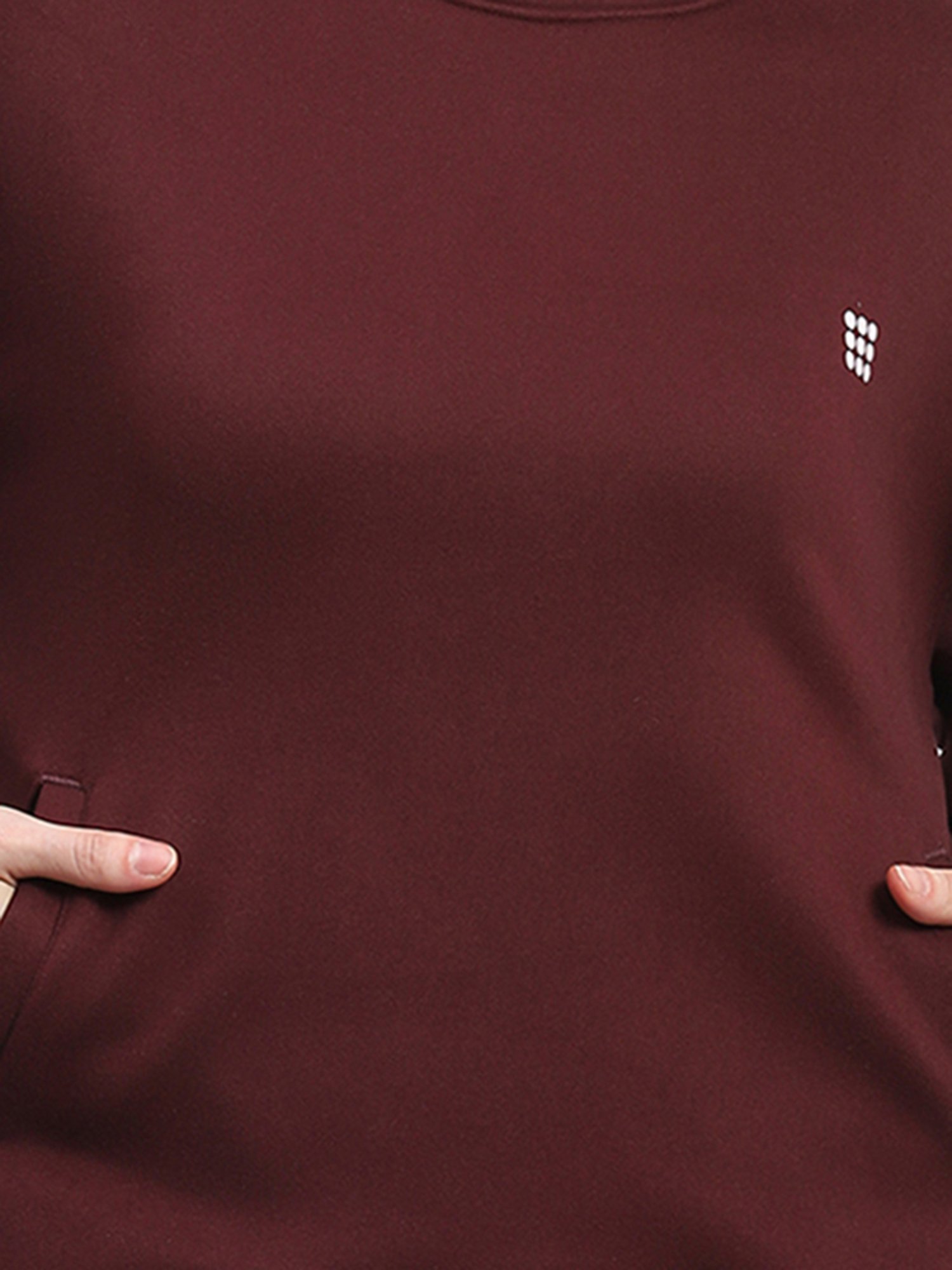 Rock.it Maroon Regular Fit Sweatshirt