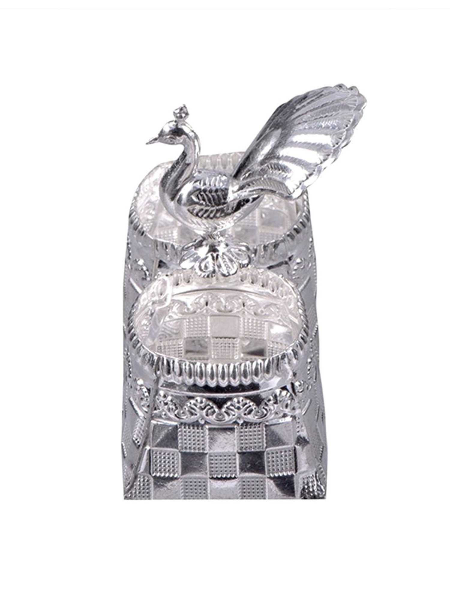 Joyalukkas 92.5 Sterling Silver Haldi Kumkum Holder - 53.17 gm