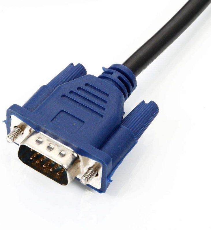 ANRANK VC6015AK Blue SVGA Super VGA Monitor 15Pin M/M Male to Male Extension Cable Cord for PC Laptop (6FT)