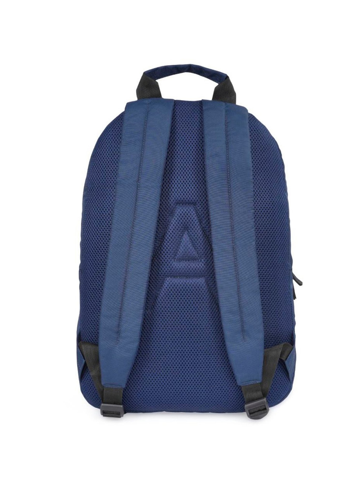 Aeropostale Wilton Navy & Off White Polyester Color Block Laptop Backpack - 24 Ltrs