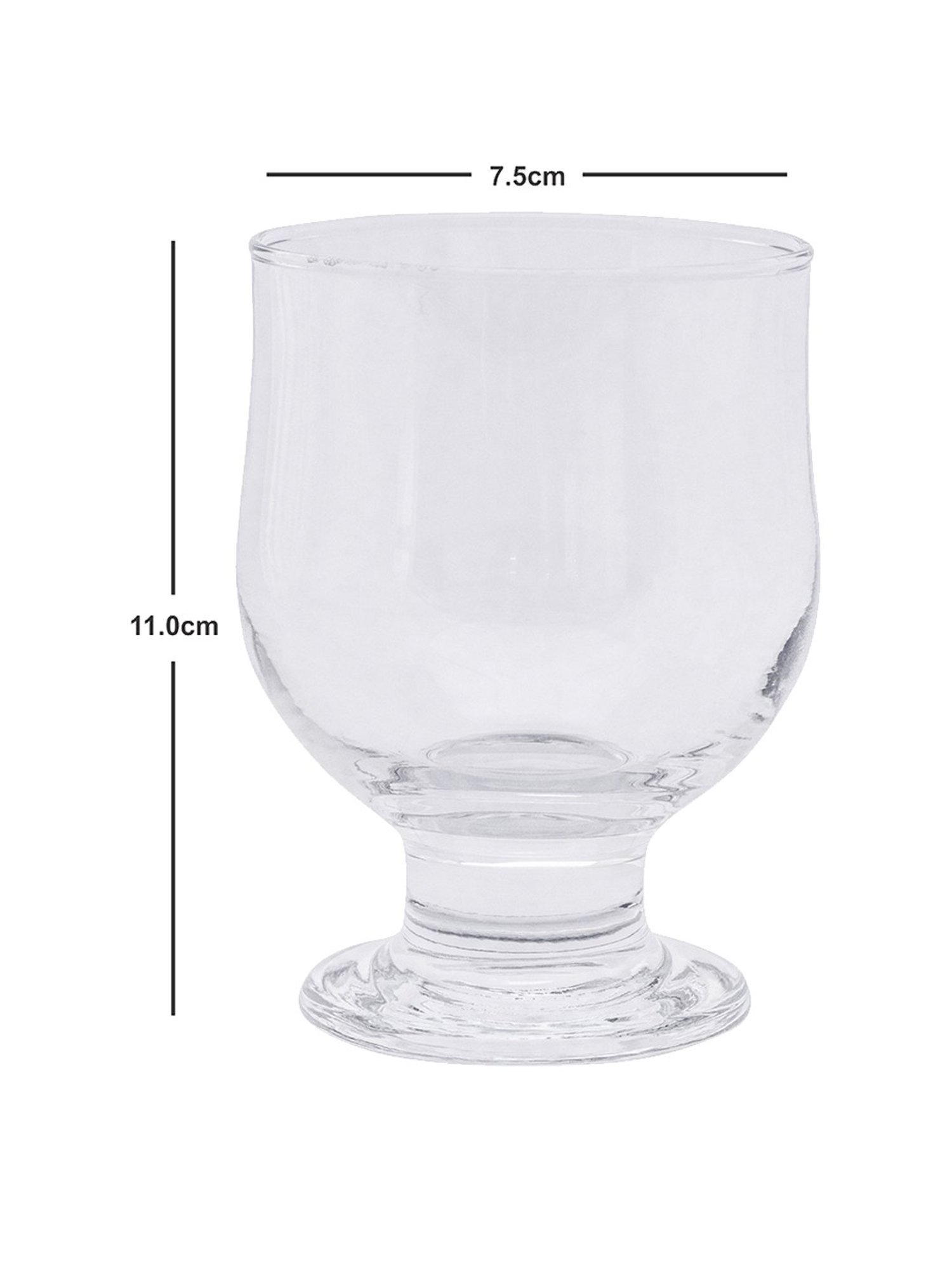 ROXX Transparent Glass Everyday Glasses - Set of 6 (300ml)