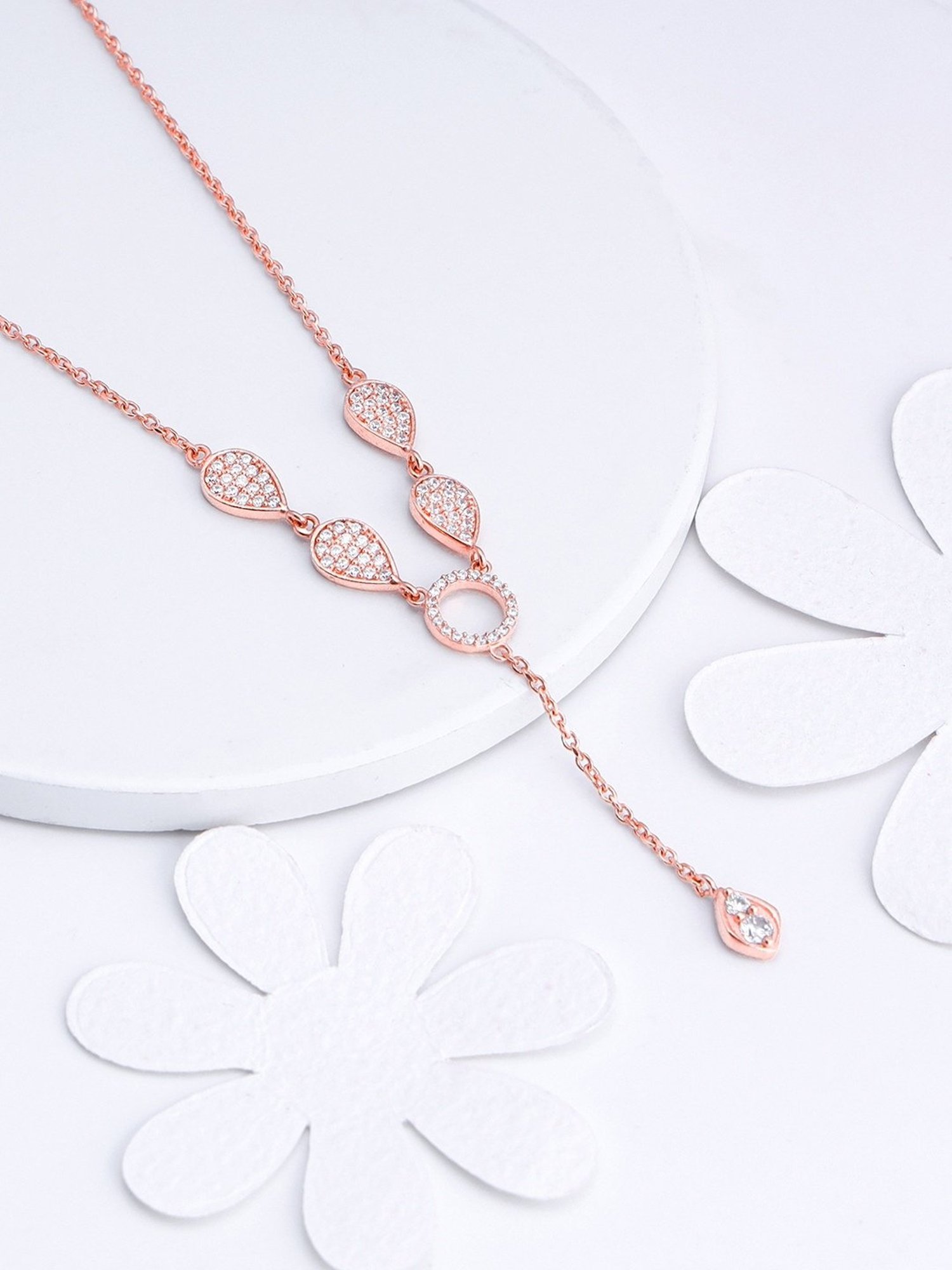 GIVA 92.5 Sterling Silver Double Infinity Love Necklace for Women