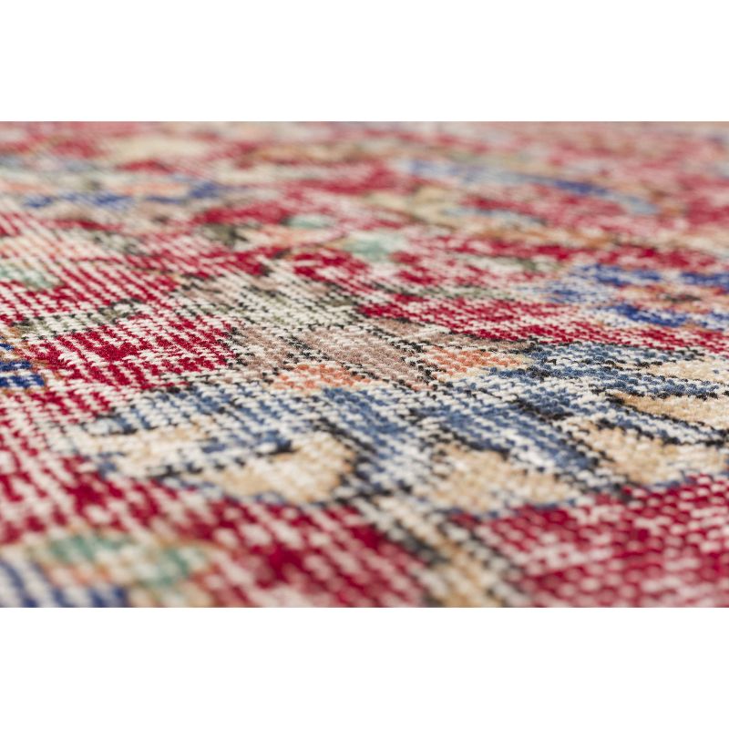 5'4"x8'10" Vintage One-of-a-Kind Tonna Rug Red - Revival Rugs