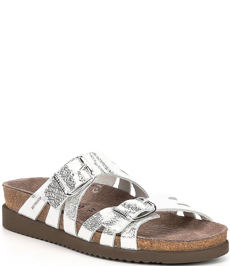 Mephisto Helisa Metallic Leather Slides