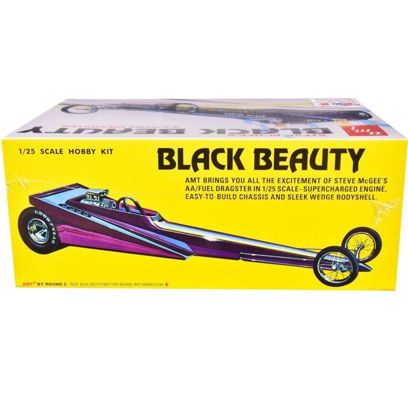 Skill 2 Model Kit Steve McGee's Black Beauty Wedge AA/Fuel Dragster 1/25 Scale Model by AMT