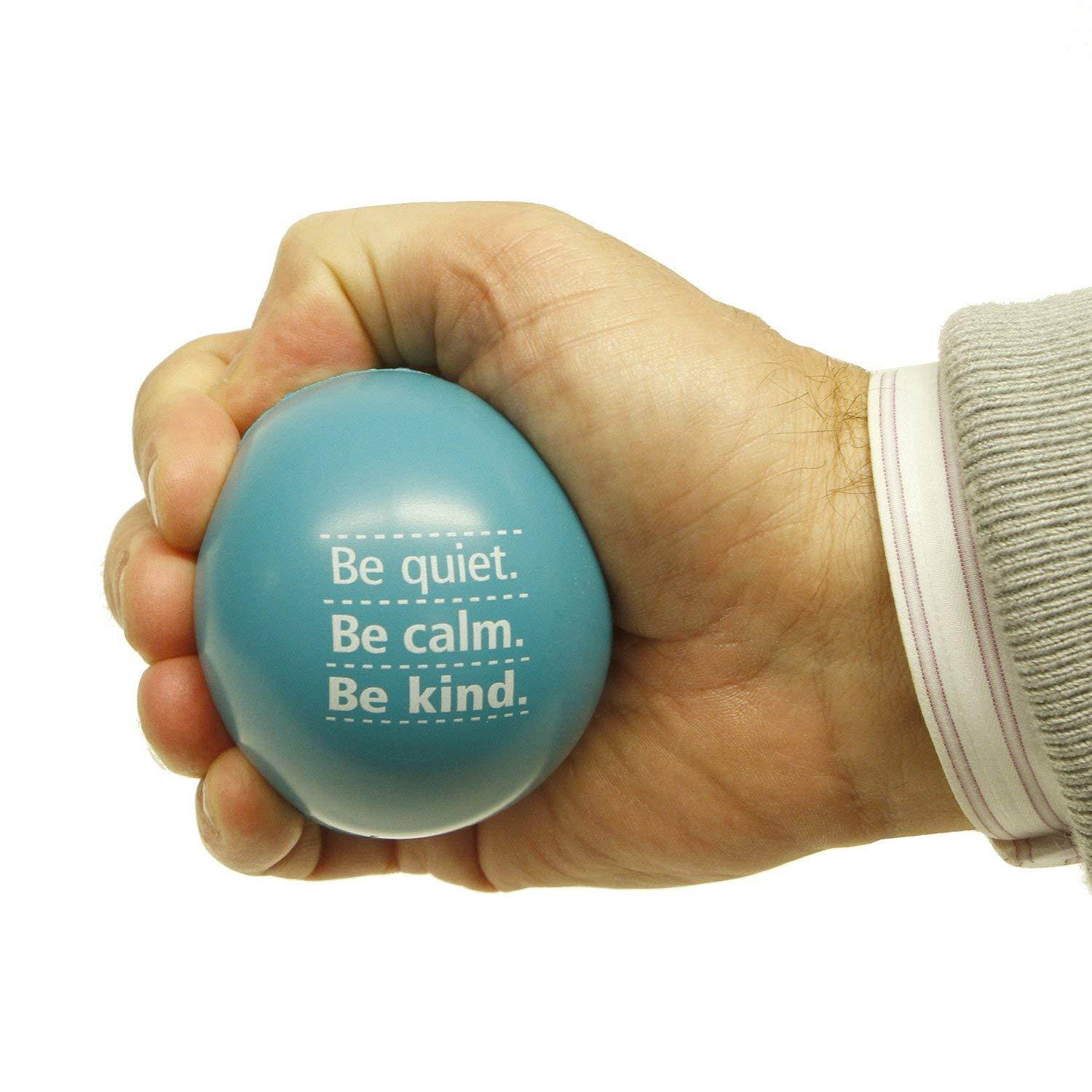 Teacher Peach Motivational Stress Ball Assortment, 3 Pack, Stress Relief Toys for Kids and Adults (6 Colors Available)