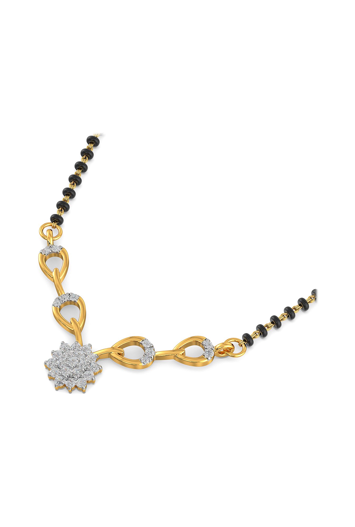 Waman Hari Pethe Jewellers 18k Gold & Diamond Mangalsutra for Women
