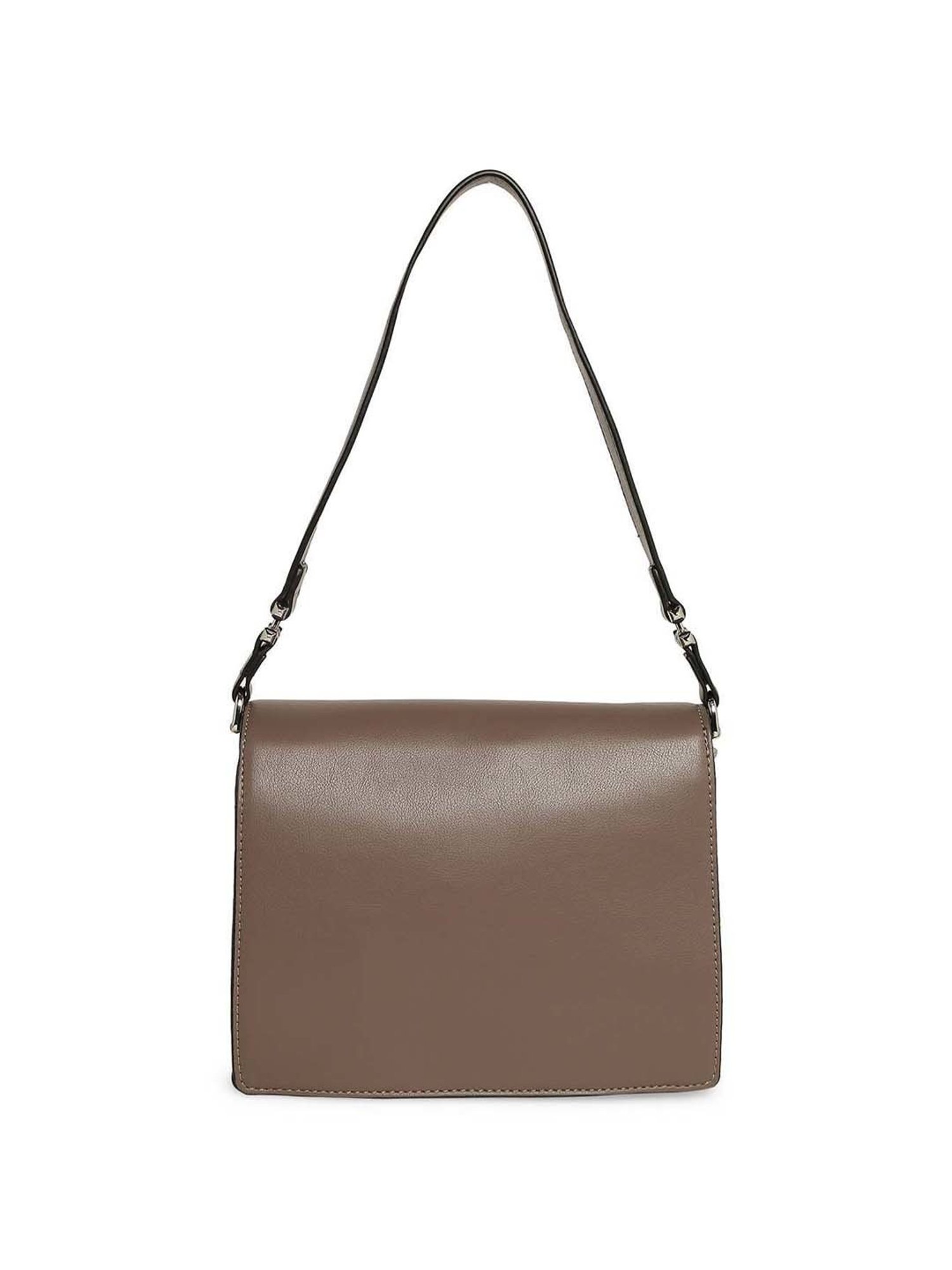 Marina Galanti Brown Textured Medium Sling Handbag