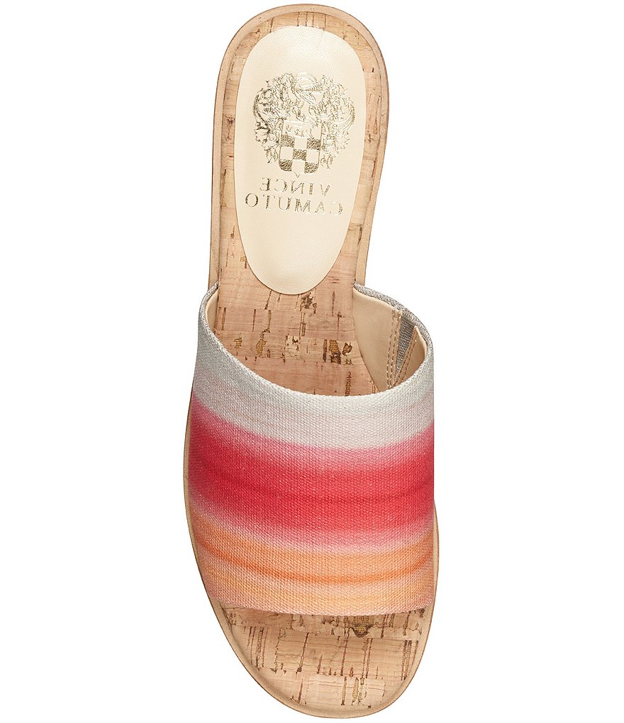 Vince Camuto Vivtina Fabric Cork Footbed Wedge Sandals