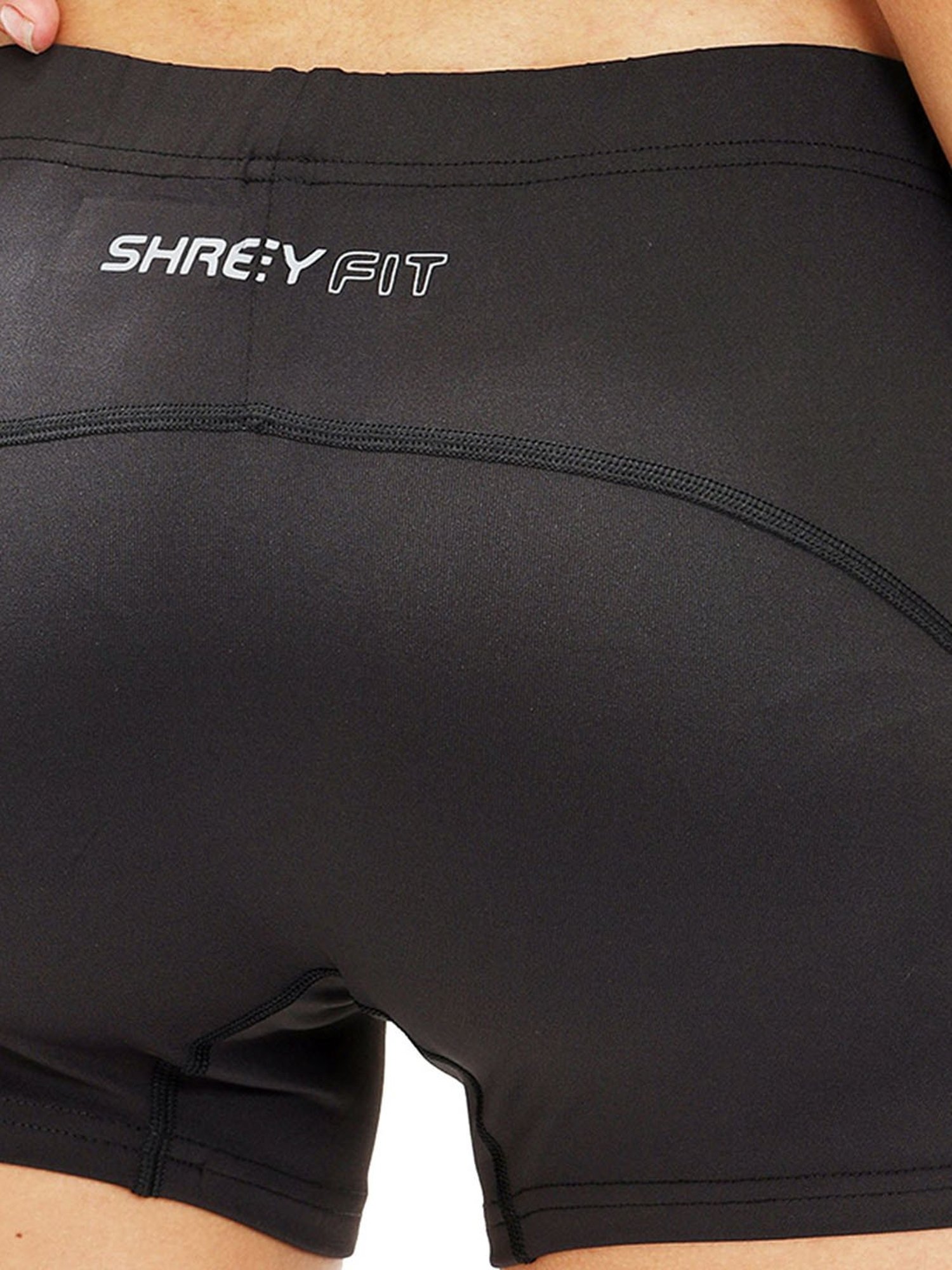Shrey Black Sports Shorts