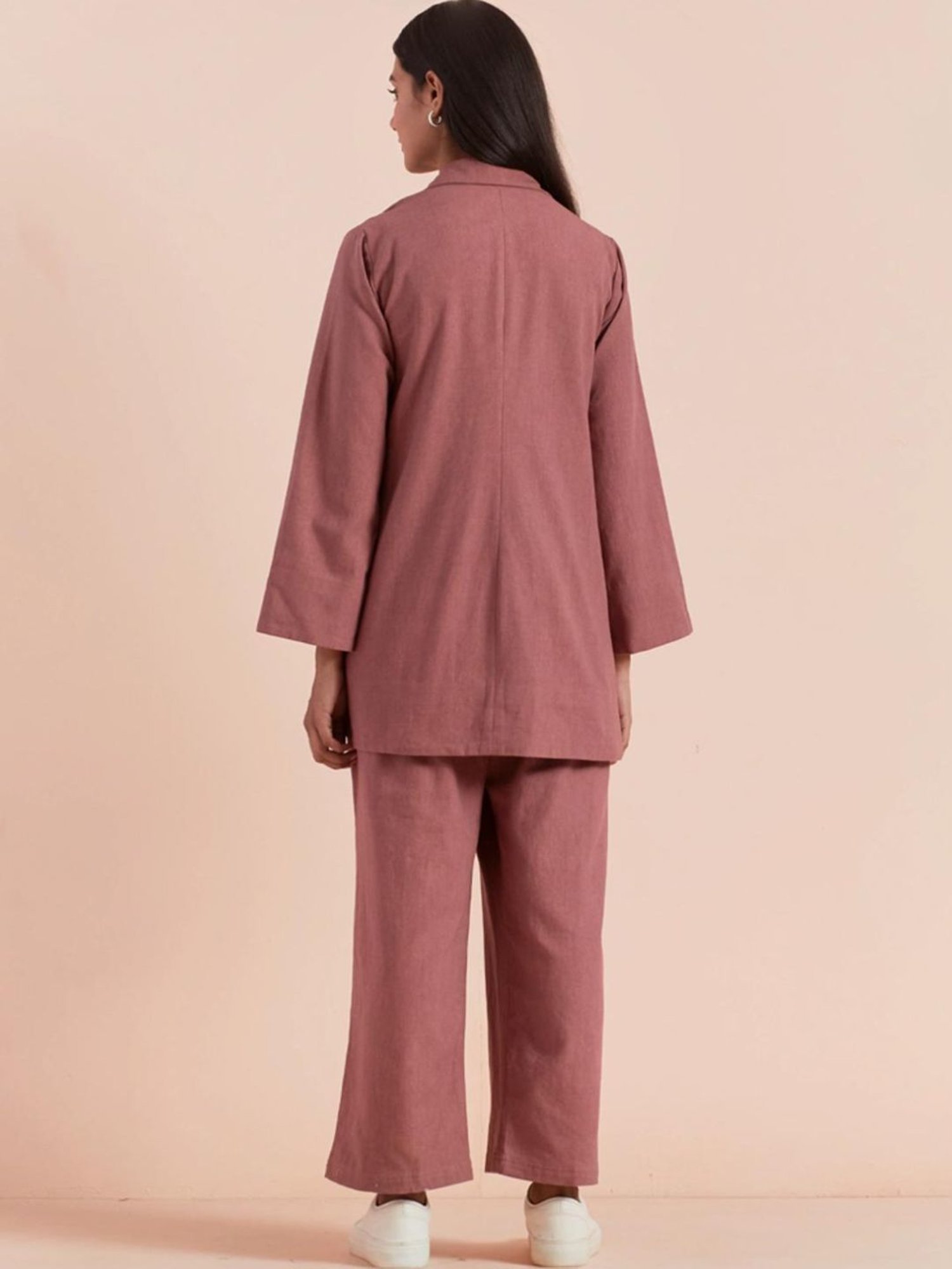 Priya Chaudhary Pink Yasha Twill Cotton Pant