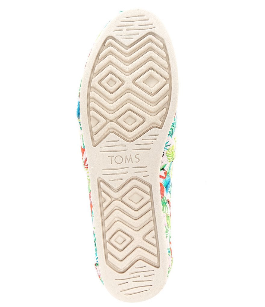 TOMS Women's Alpargata CloudBound Flamingo Print Slip-Ons