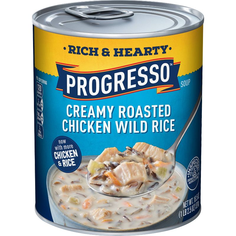Progresso Rich & Hearty Creamy Roasted Chicken Wild Rice Soup 18.5oz