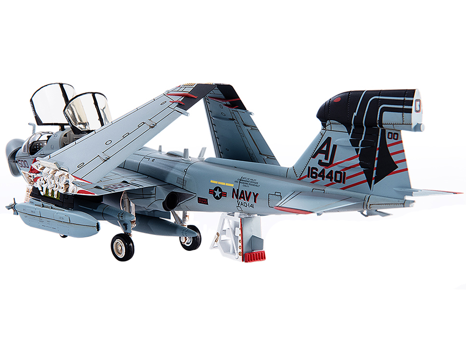 Grumman F-14B Tomcat Fighter Aircraft "VF-103 Jolly Rogers USS George Washington" (2000) United States Navy "Air Power Series" 1/72 Diecast Model by Hobby Master