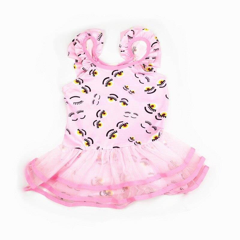 new One-piece dress-style girl swimwear  hot spring bathing suit