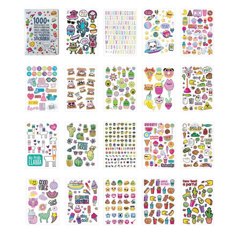 40pg Ridiculously Cute 1000+ Sticker Book - Fashion Angels