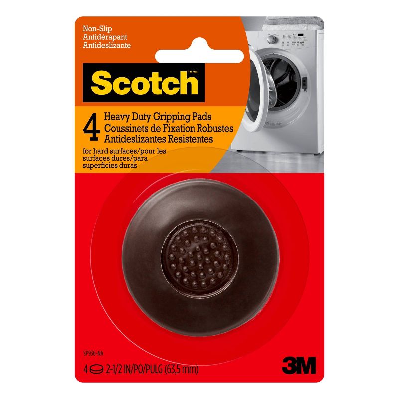 Scotch 4pk Round 2.5' Gripping Pads