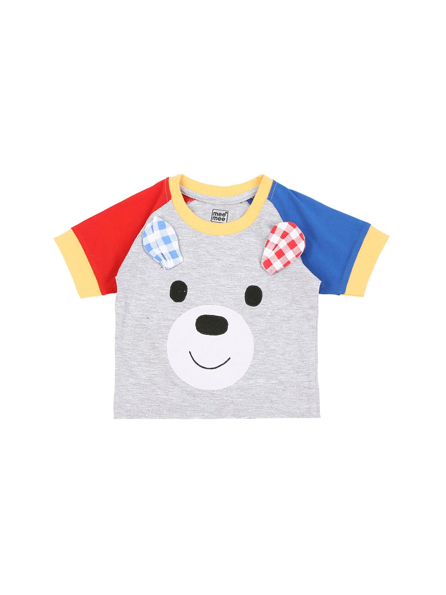 Mee Mee Kids Grey Applique T-Shirt with Shorts
