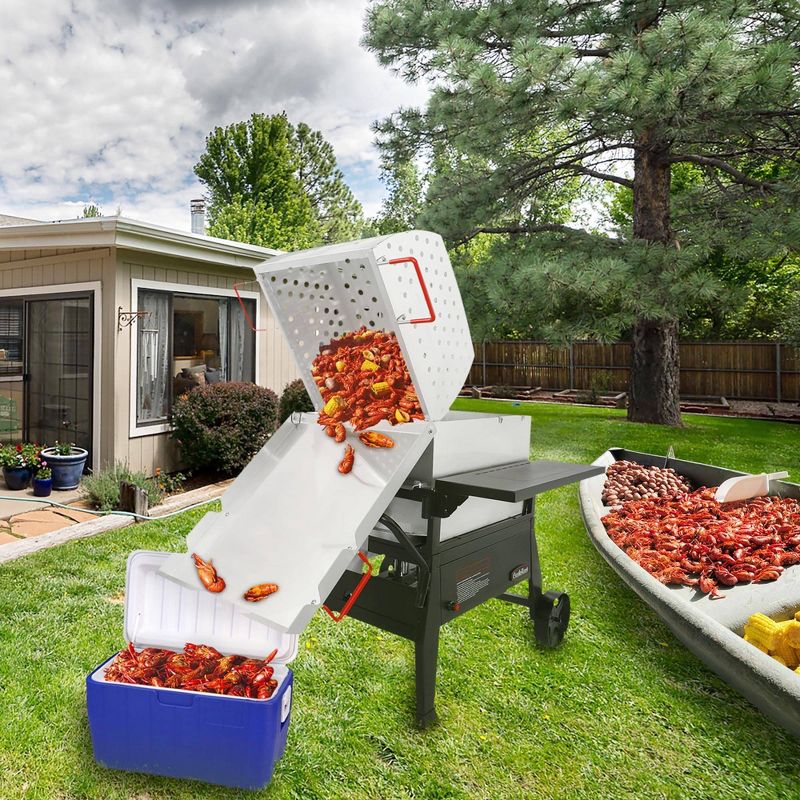 Creole Feast Single Sack Crawfish Boiler and Outdoor Stove Propane Gas Cooker CFB1001A Black