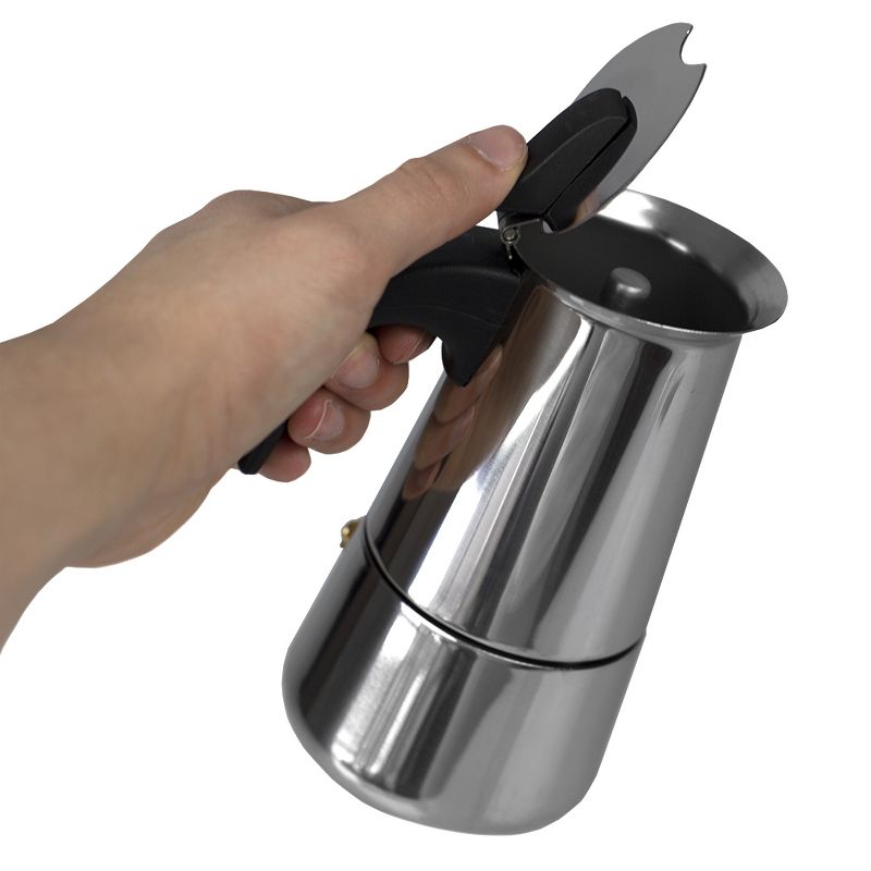 Bialetti 3 Cup Moka Stovetop Espresso Maker - Silver