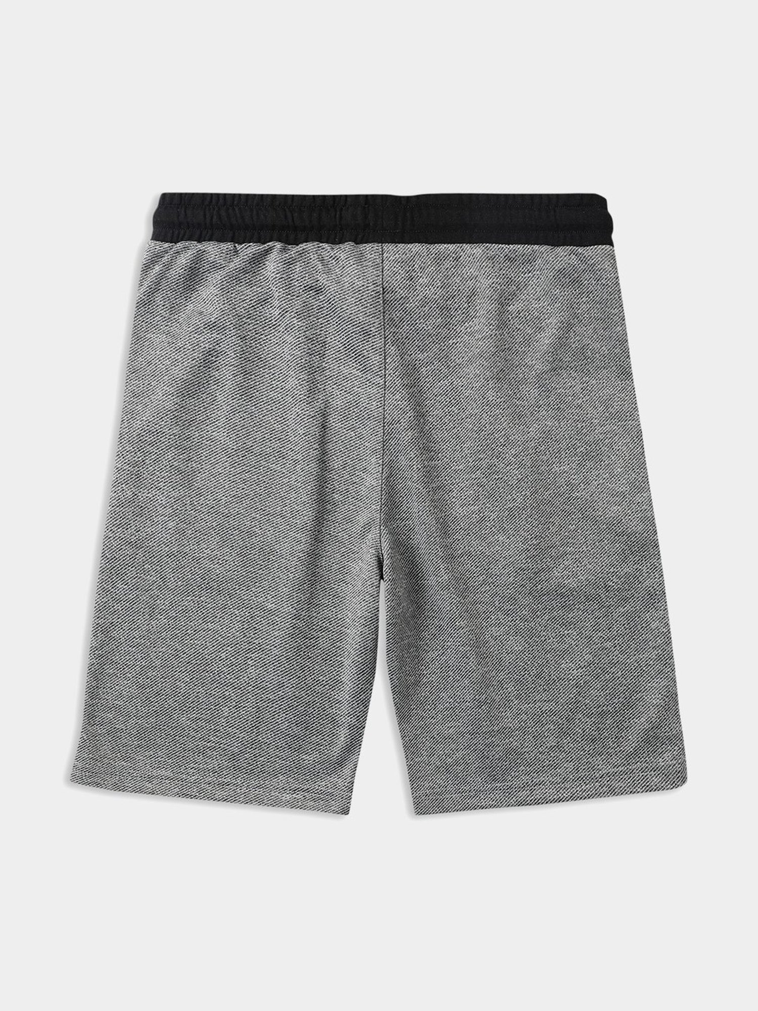 Lil Tomatoes Kids Grey Textured Bermuda