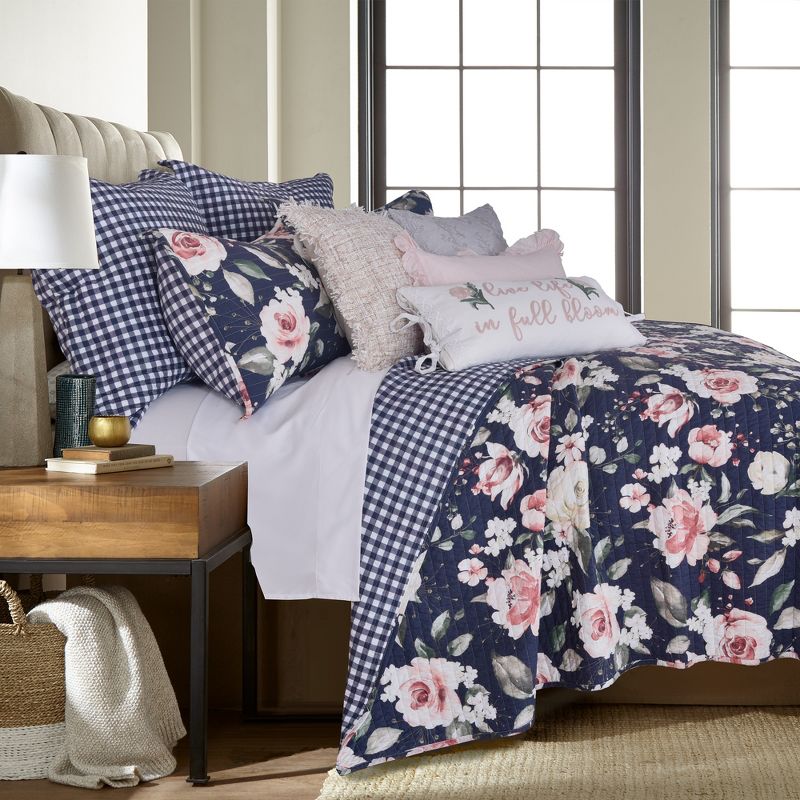 Fillipa Gingham Quilted Euro Sham - Levtex Home