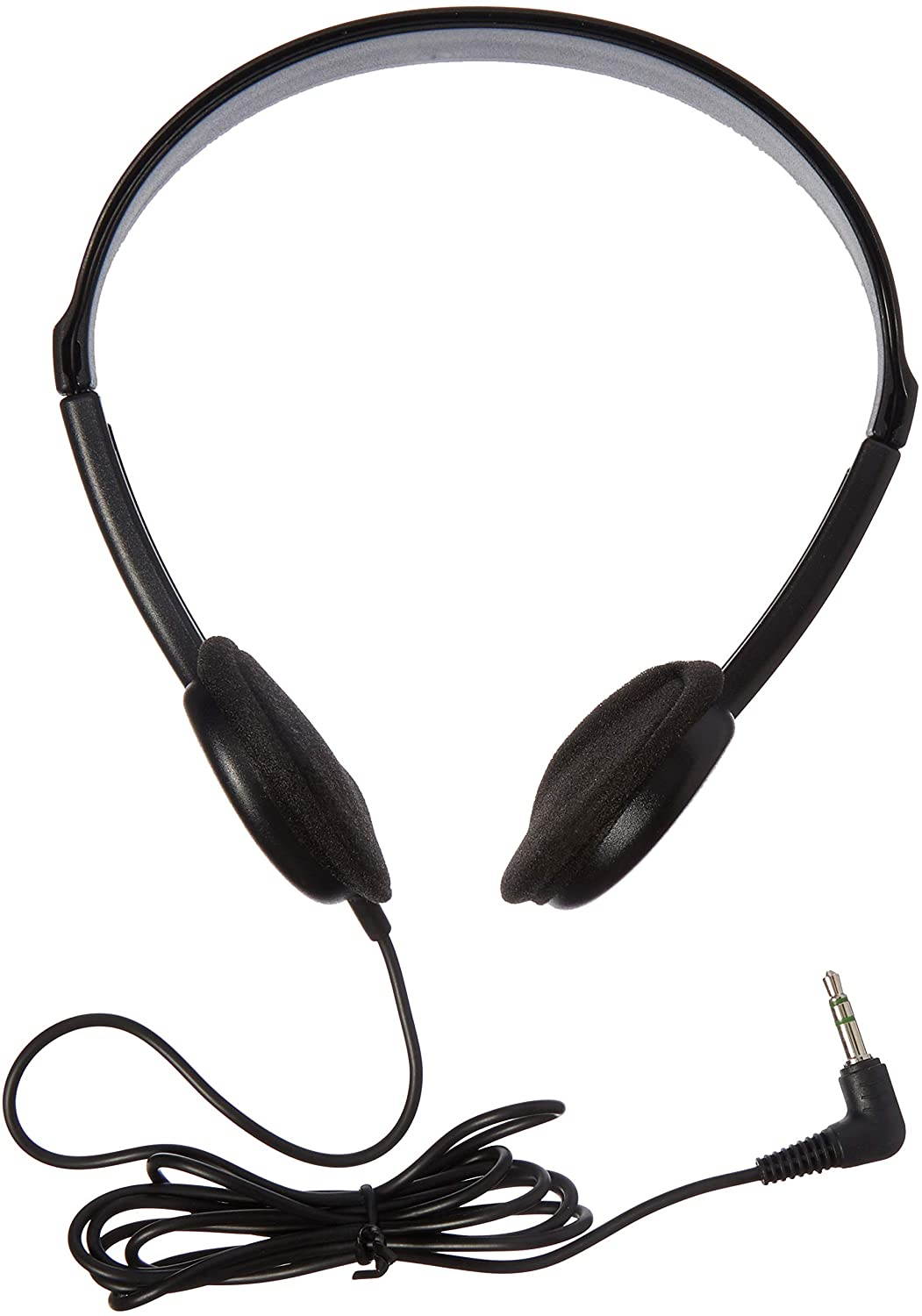Maxell 190319 HP-100 Lightweight Stereo Headphones Black Adjustable Headband