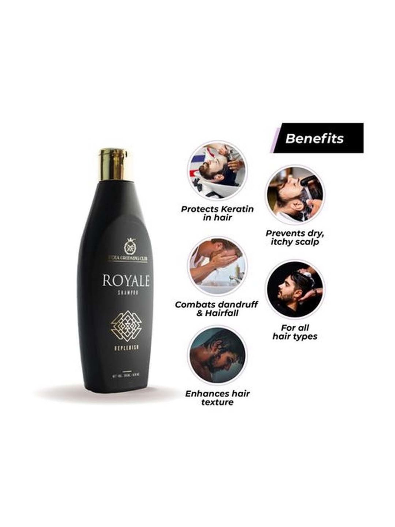 India Grooming Club Royale Anti-Hairfall & Conditioning Shampoo - 200 ml