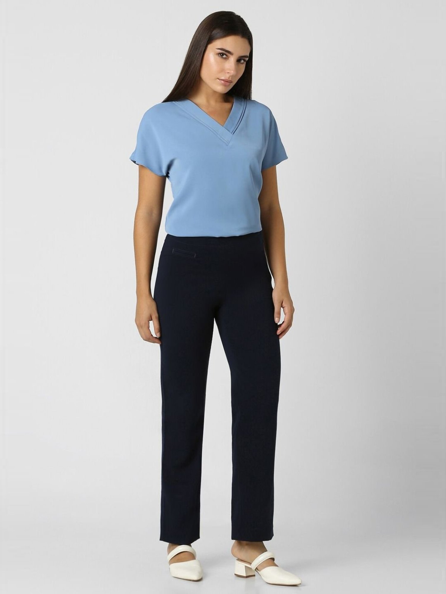 Van Heusen Blue Plain Top