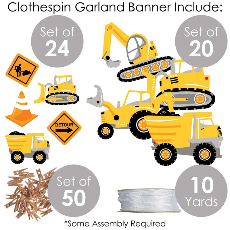 Big Dot of Happiness Blue Elephant - Boy Happy Birthday Decorations Party Banner