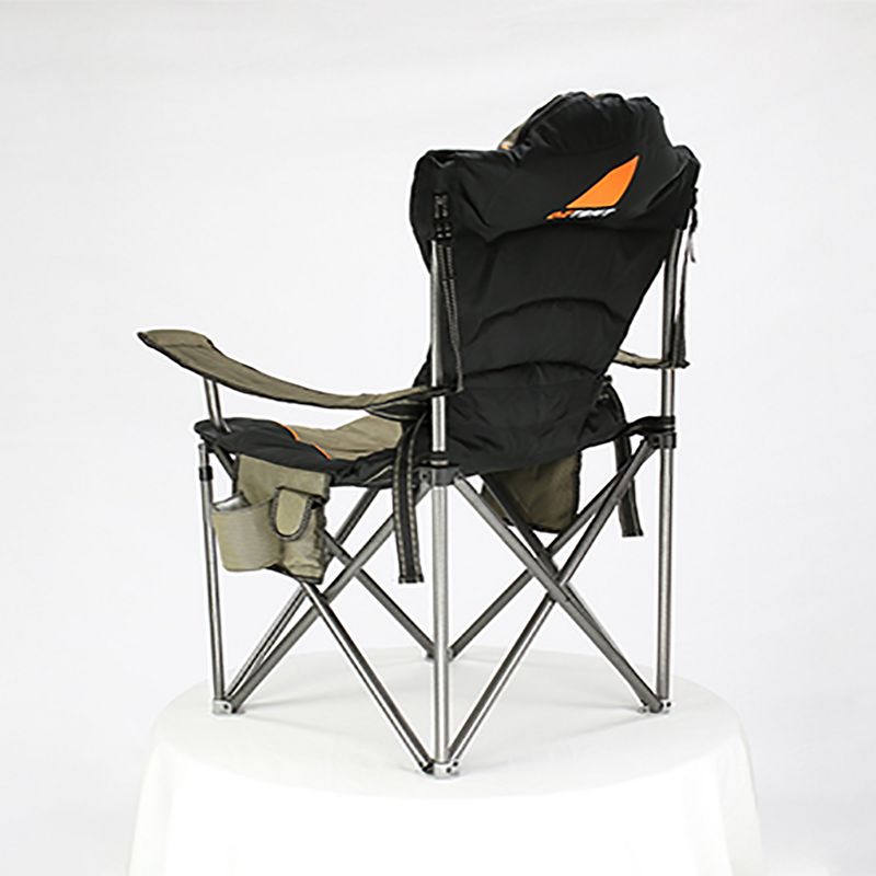 Oztent King Goanna Extra Padded Portable Folding Camping Chair with Adjustable Lumbar Support with 441 Pound Maximum Weight Capacity, Beige