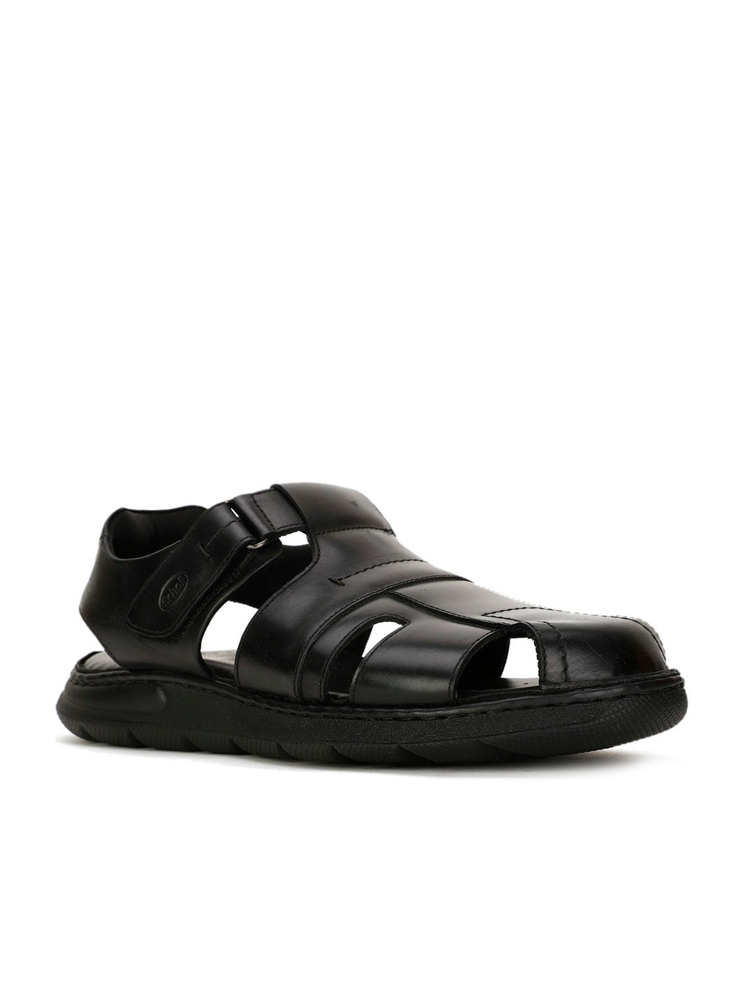 Scholl by Bata Men's Black Fisherman Sandals