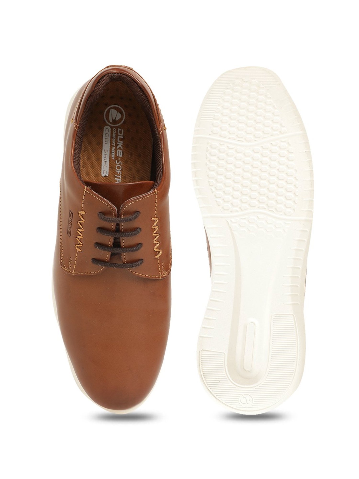 Duke Men's Tan Derby Shoes