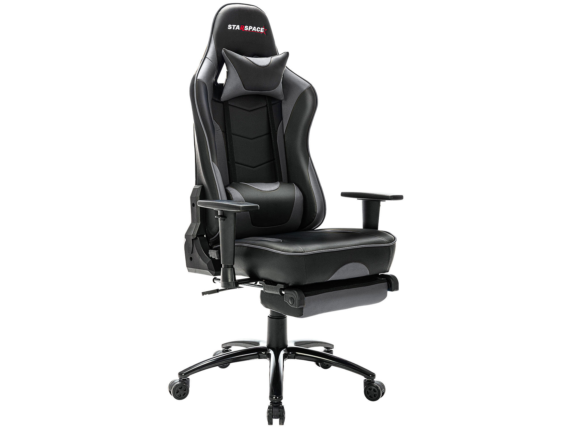 STARSPACE Ergonomic Adjustable Gaming Chair with Massage and Footrest Lumbar Support Racing Desk Chair Office Chair