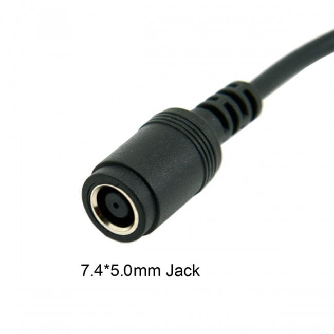 FVH DC 7.4*5.0mm Ultra slim DC Jack to 4.5*3.0mm Plug Cable 20cm For Laptop PW-160