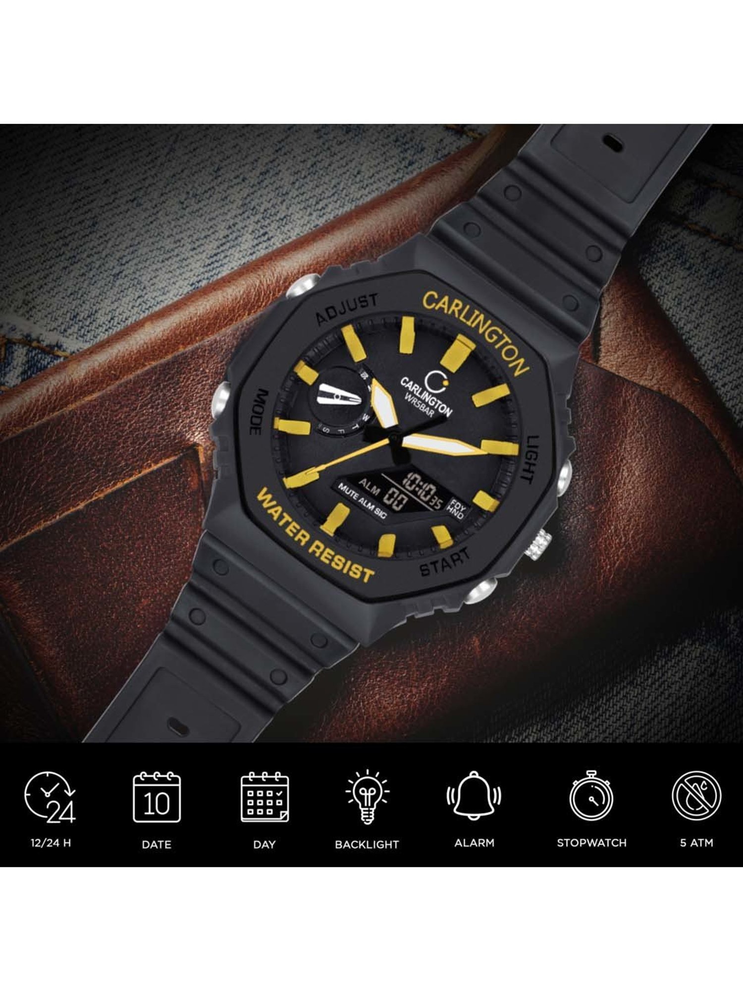 CARLINGTON Endurance 3322 Analog-Digital Watch for Men