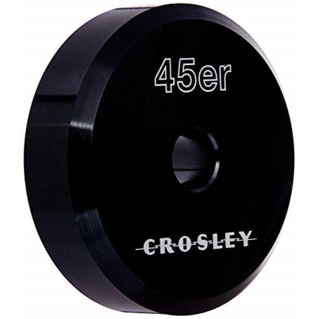 CROSLEY RADIO CR9100A-BK 45'er Aluminum 45RPM Adapter ,Black