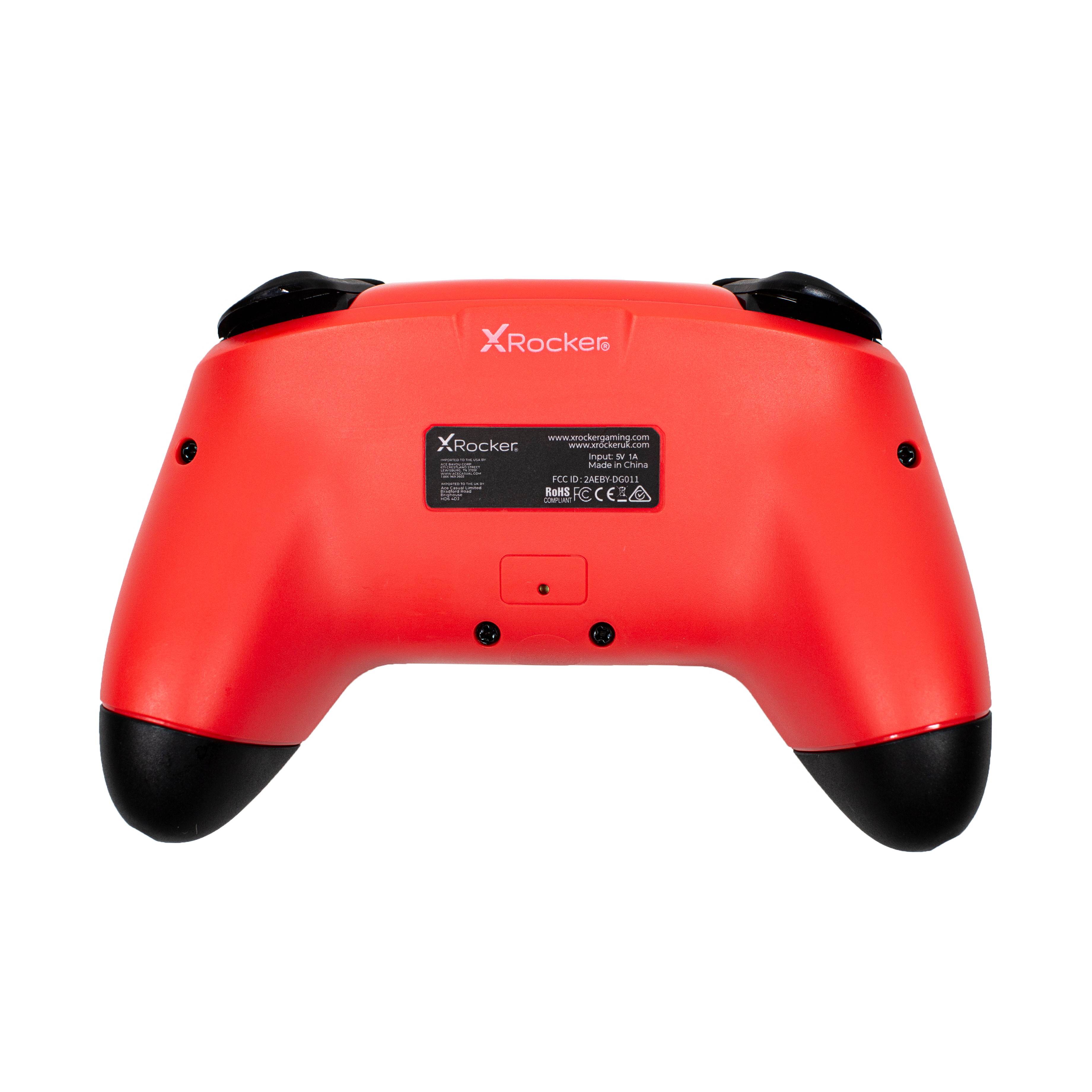 X Rocker Gaming Pocket Pro Mini Wireless Controller, Red/Black