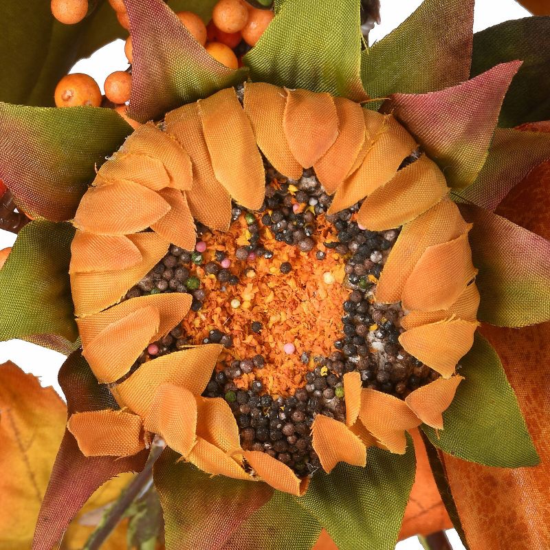 National Tree Company Sunflower Garland Red/Orange (72")